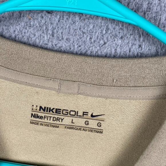 Nike Golf Fit Dry Golf Vest Men's Large Beige Causal Athletic Preppy Workout - Picture 2 of 9